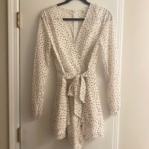 NEW Black and White Polka Dot Romper - Sz L